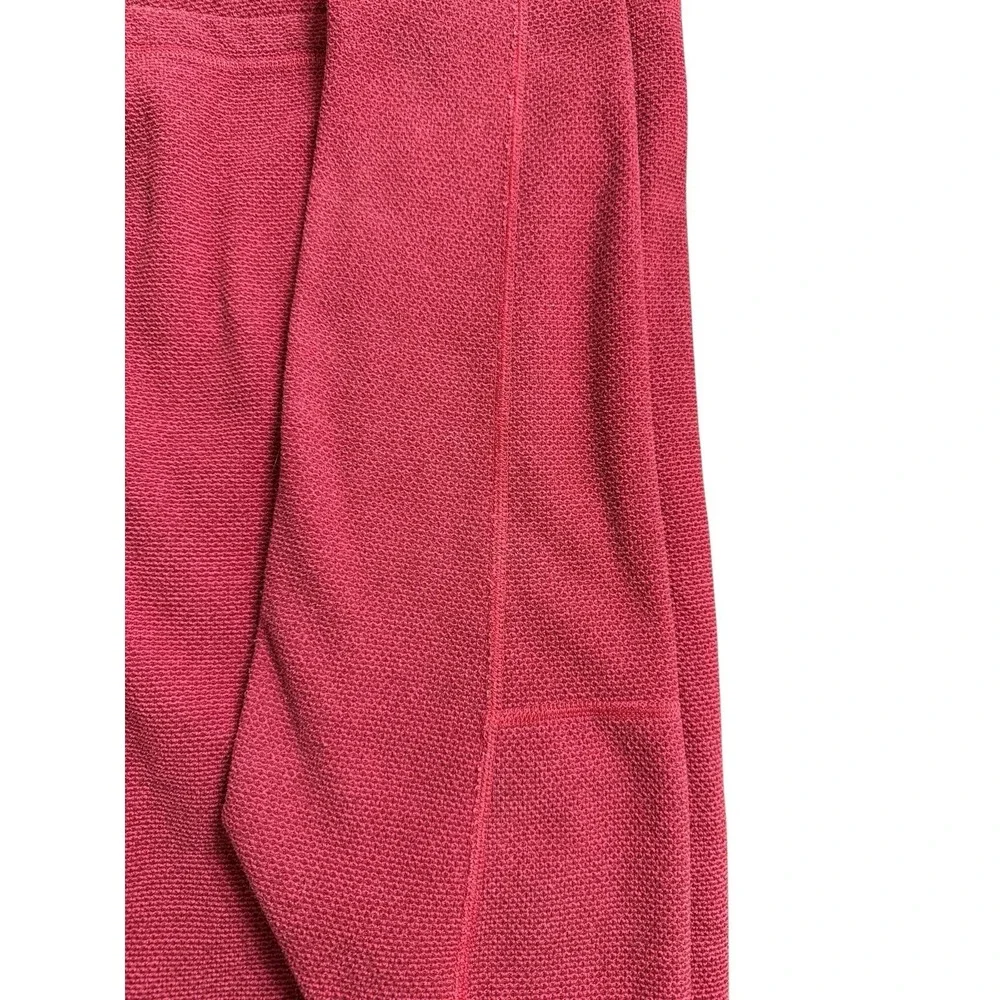 The North Face Pullover Men‎ Medium Red 1/4 Zip Fleece Hiking Waffle Knit Read